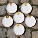Ensemble de 6 assiettes à dessert pour enfant, décor animal