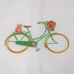 Essuie-mains bicyclette verte