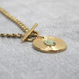 Collier pendentif pierre naturelle, turquoise africaine