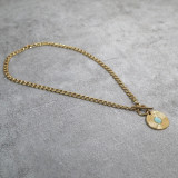 Collier pendentif pierre naturelle, amazonite