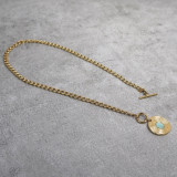 Collier pendentif pierre naturelle, amazonite
