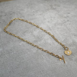 Collier pendentif coeur, pierre naturelle, nacre blanche