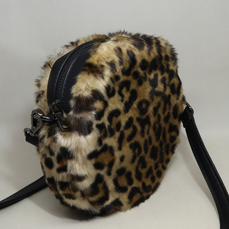 Petit sac rond léopard