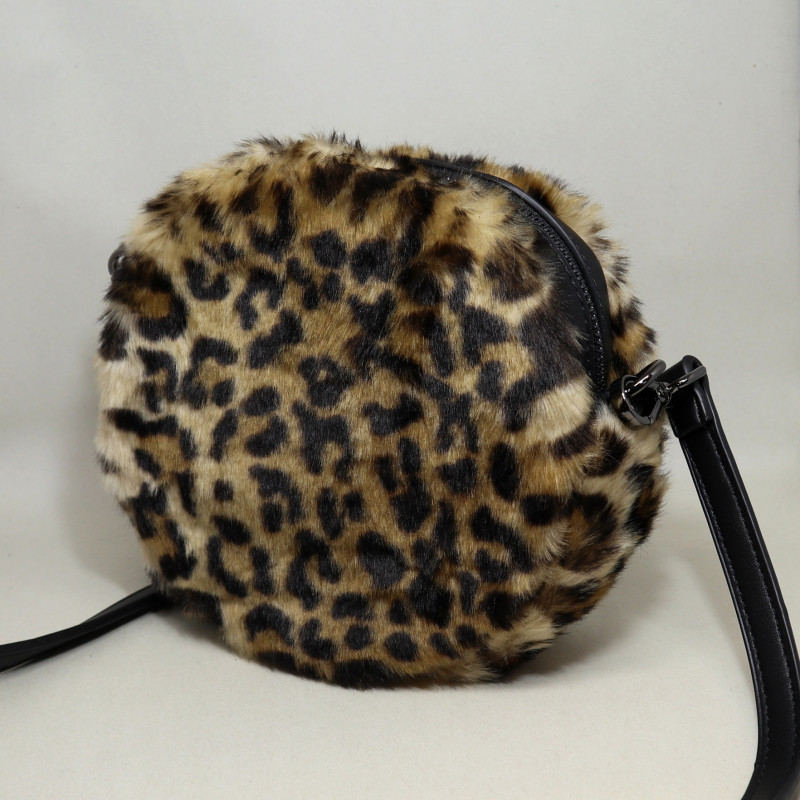 Petit sac rond léopard