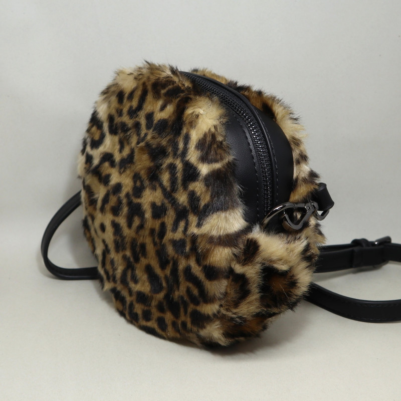 Petit sac rond léopard