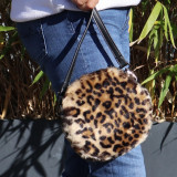 Petit sac rond léopard