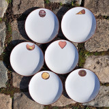 Ensemble de 6 assiettes à dessert , décor chocolat