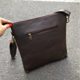 Sac bandoulière poils brun et blanc