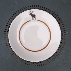 Ensemble de 6 assiettes cerf