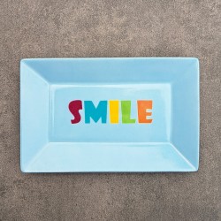 Petit plat porcelaine SMILE