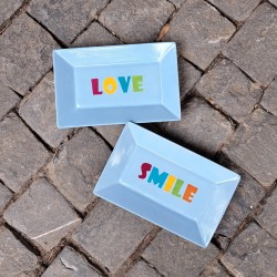 Petit plat porcelaine SMILE