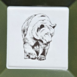 Vide-poches ours, vert