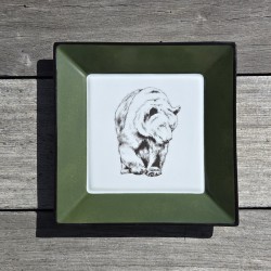 Vide-poches ours, vert
