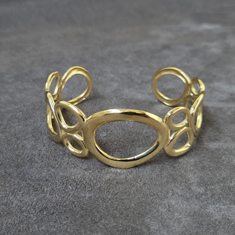 Bracelet manchette géométrique moderne