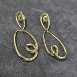 Boucles d'oreilles Spirale design
