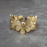 Bracelet manchette "Marguerites"