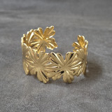 Bracelet manchette Fleurs
