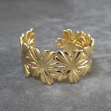 Bracelet manchette Fleurs