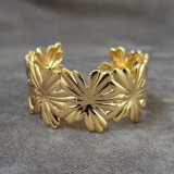 Bracelet manchette Fleurs