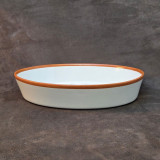 Plat four en porcelaine décoré de flocons