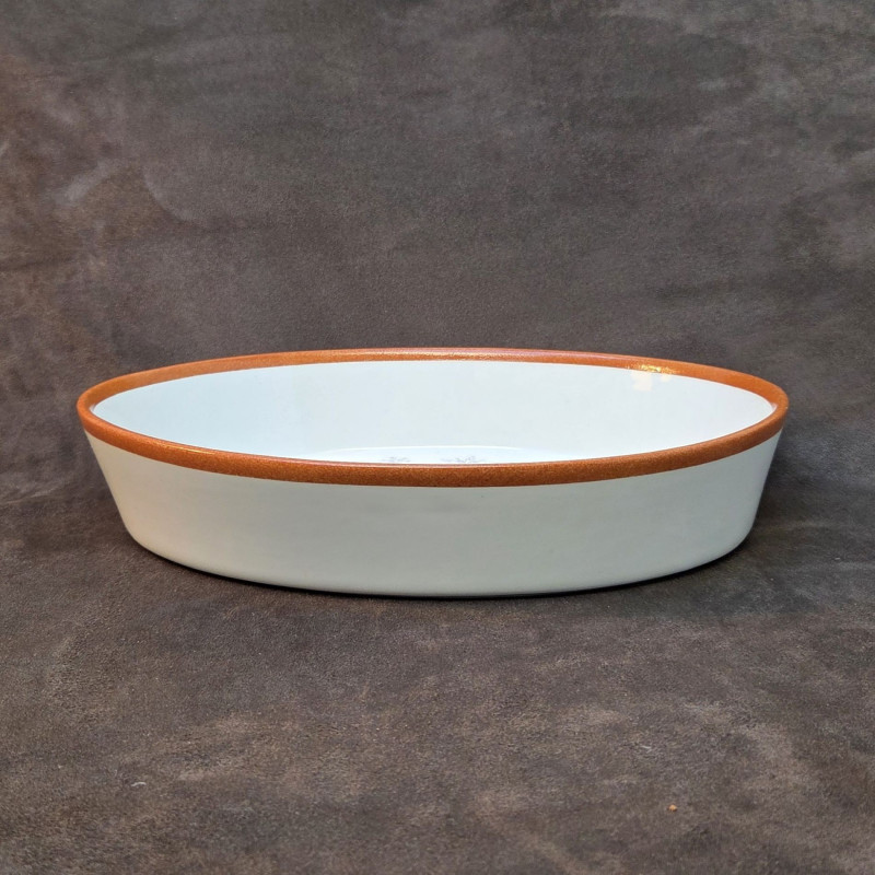 Plat four en porcelaine décoré de flocons