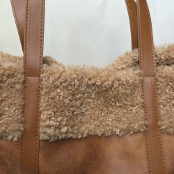 Sac cabas caramel