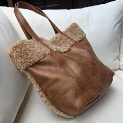 Sac cabas caramel