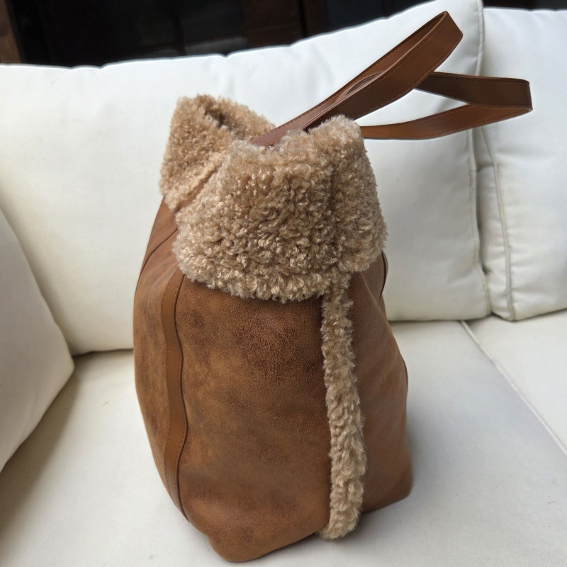 Sac cabas caramel