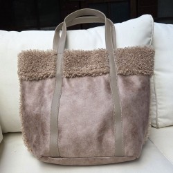 Sac cabas gris-beige