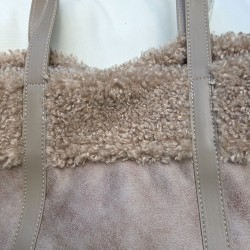 Sac cabas gris-beige
