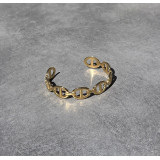 Bracelet chaine maillons ovales dorés