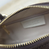 Sac barillet en daim, brun