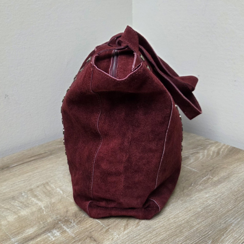 sac cabas en daim de couleur
