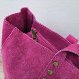 sac cabas en daim de couleur