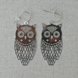 Boucles d'oreilles hiboux